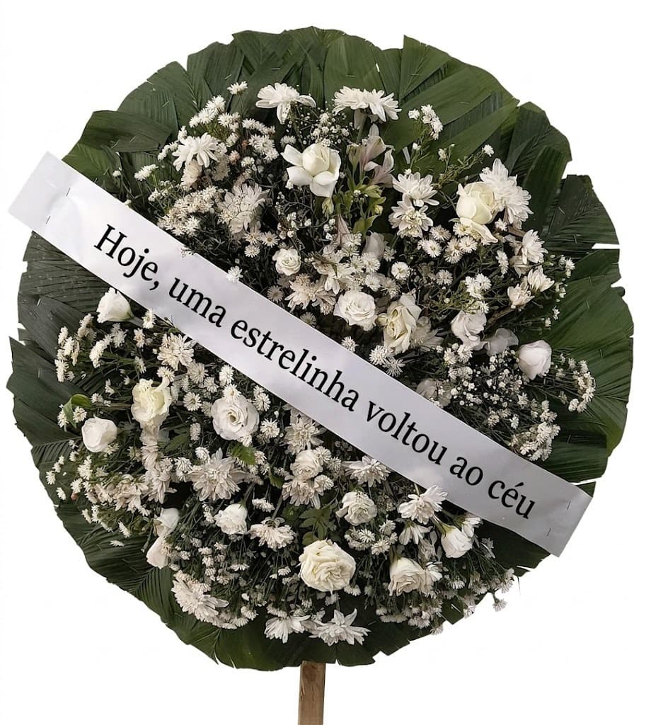 Coroa de Flores Inocência (Para velório de Bebê) Coroa de Flores Inocência (Para velório de Bebê)